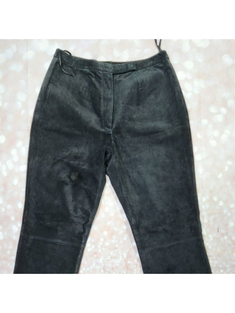 Investments Black Suede Dress Slacks, Women's 8
